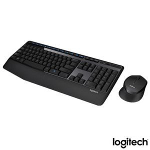 Teclado e Mouse Wireless Logitech Preto - MK345