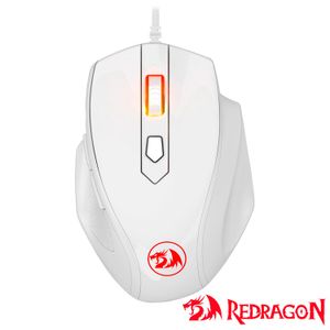 Mouse Gamer para PC e Mac Tiger 2 Branco - Redragon - M709W