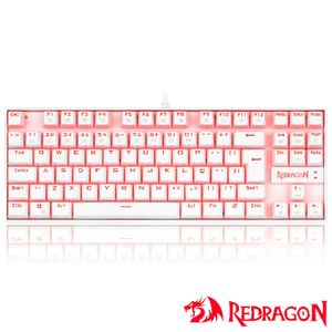 Teclado Mecânico Gamer para Windows e Mac Kumara Rgb Branco e Azul - Redragon - K552W-RGB