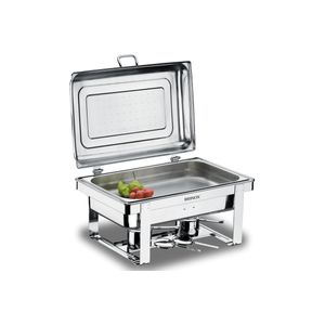 Rechaud Retangular com Banho Maria com Cuba 1/2 - Savoy 23 x 57 x 36 cm