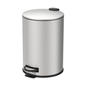 Lixeira C/ Pedal e Balde 20L Aço Inoxidável Escovado Linha Spin Brinox