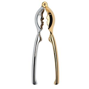 Quebra Nozes Abridor Castanha Dourado e Prata Kiss Bugatti