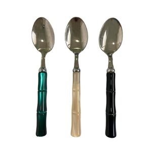 Colher Chá Café 3 Peças 15cm Colorido Mesa Posta Bugatti