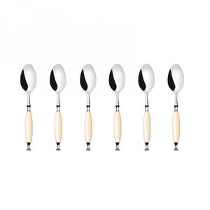 Kit 6 Colheres para Sobremesa Doce 16cm Country Bugatti