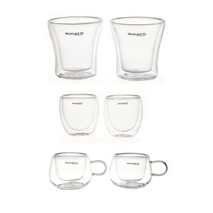 Kit Copos para Café Chá Licor Parede Dupla 6 Peças Bugatti