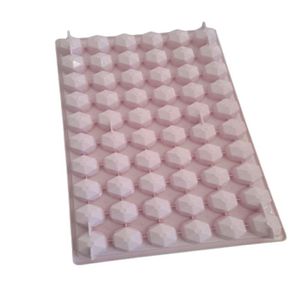 Forma de Gelo Diamante Decorativo 60 Cavidades Rosa Drink