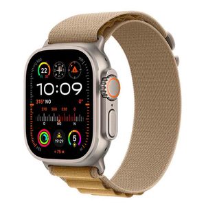 Apple Watch Ultra 2 (GPS + Cellular 49mm) Caixa Natural de Titânio com Pulseira Loop Alpina Canela - G