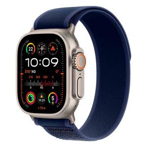 Apple Watch Ultra 2 (GPS + Cellular 49mm) Caixa Natural de Titânio com Pulseira Loop Trail Azul - M/G