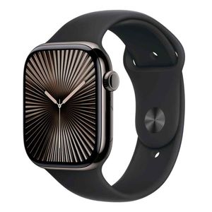 Apple Watch Series 10 (GPS + Cellular 46 mm) Caixa de Titânio Natural, Pulseira Milanês Natural