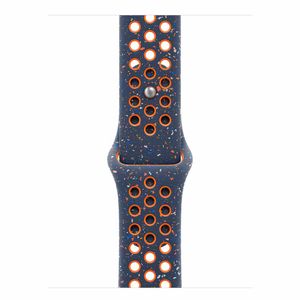 Pulseira Esportiva Nike para Apple Watch 42 mm em m Alumínio e Fluorelastômero Chama Azul P/M - MYJW3AM/A