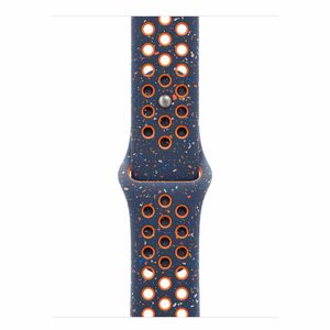 Pulseira Esportiva Nike para Apple Watch 40 mm em Alumínio e Fluorelastômero Chama Azul M/G - MC2F4AM/A