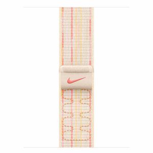 Pulseira Loop Esportiva Nike para Apple Watch 42 mm em 68% de Trama de Nylon Estelar e Rosa - MYJC3AM/A