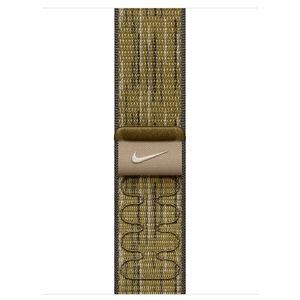 Pulseira Loop Esportiva Nike para Apple Watch 46 mm em 68% de Trama de Nylon Verde e Cinza - MXU33AM/A