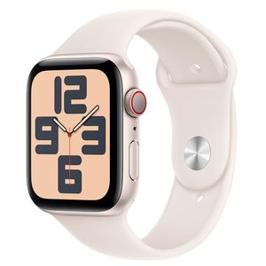 Apple Watch SE (GPS + Cellular 44mm) Caixa Estelar de Alumínio com Pulseira Esportiva Estelar - M/G