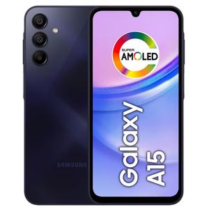 Smartphone Samsung Galaxy A15 4G Azul Escuro, 256GB, 8GB de RAM e Câmera 50MP + 5MP + 2MP + 2MP