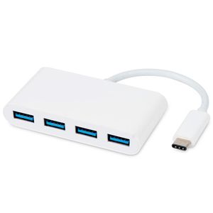 Cabo Adaptador USB-C para 4x USB´s F Branco Geonav - UCA07