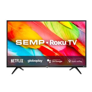 Smart TV Semp 32" LED HD Roku Wifi Dual Band 32R6500 – Bivolt