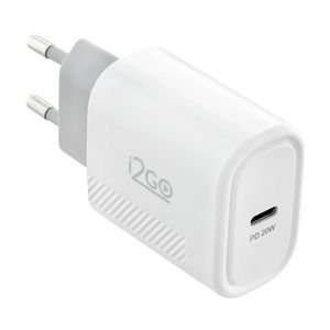 Carregador Turbo 1 Saída USB-C 20w + Cabo USB-C i2GO 1,5m