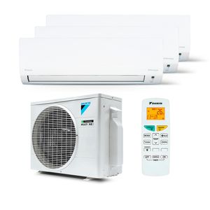 Ar Condicionado Multi Split Inverter R-32 Daikin 18.000 Btus (2x Evap 9.000 e 1 Evap 12.000) Frio 220V