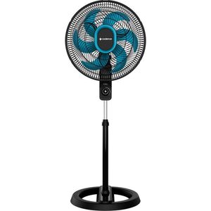 Ventilador de Coluna Cadence VTR830 Refresh Turbo Pro 6 Pás 3 Velocidades Preto e Azul 127V