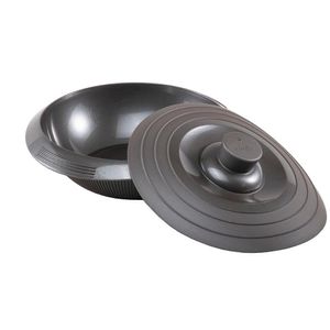 Tigela de Silicone Cozimento Vapor Legumes Cinza Silikomart