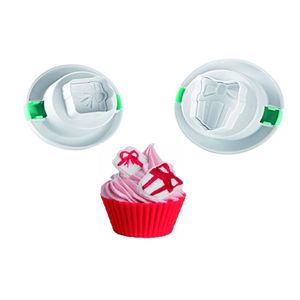 Kit 2 Cortadores Presente 3D Confeitaria Biscoito Silikomart