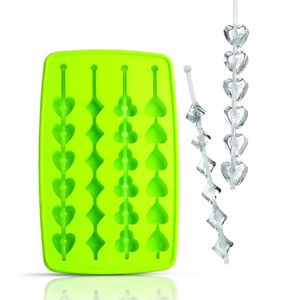 Forma Gelo com 4 Palitinhos Reutilizáveis Decorativos Drink