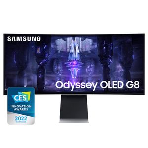 Monitor Gamer Odyssey OLED G8 34343 Samsung 175Hz de Taxa de Atualização, com 1.000.000:1 Contraste - LS34BG850SLXZD