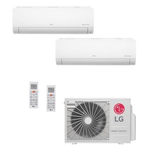 Ar Condicionado Multi Split Inverter LG Hi Wall 2x9000 BTU/h Quente e Frio com WiFi Integrado A2UW18GFAC.AWGZBR1 – 220 Volts