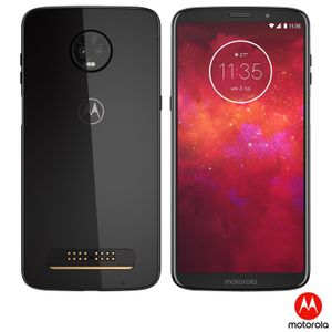 Moto Z3 Play Ônix Motorola, com Tela de 6?, 4G, 128 GB e Câmera de 12MP + 5MP - XT1929-5