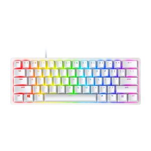 Teclado Razer Huntsman Mini 60% Chroma Switch Purple Mercury Layout US Branco - RZ0303390300R3M RZ0303390300R3M