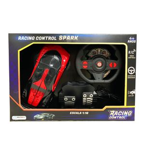 Carrinho Racing Control Spark Vermelho e Preto Multikids - BR1338 BR1338