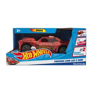 Hot Wheels Carros Furious Vermelho com Luz e Som Multikids - BR1825 BR1825