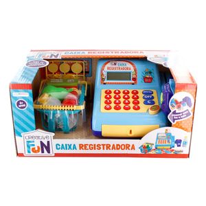 Caixa Registradora Azul Com Luz e Som Creative Fun Multikids - BR386 BR386