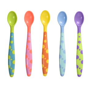 Kit Cinco Colheres Nhac Nhac Multicolor Multikids Baby - BB1111 BB1111