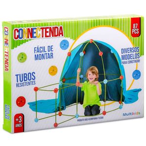 Connectenda Com 87 Peças Construção com Tubos Multikids - BR1553 BR1553